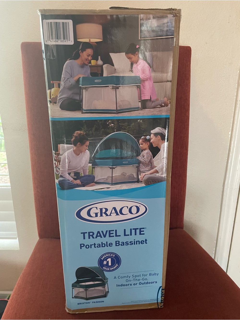 Graco Travel Lite Portable Bassinet - Teal/Black